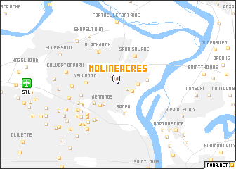 map of Moline Acres