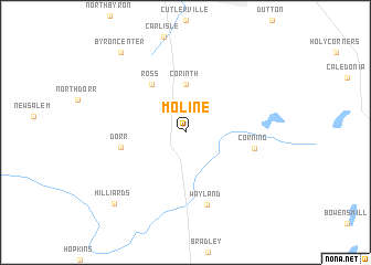 map of Moline