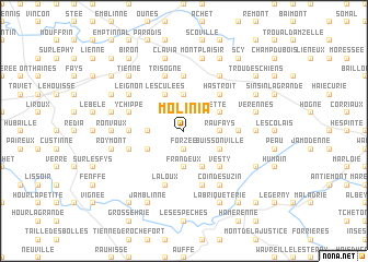 map of Molinia