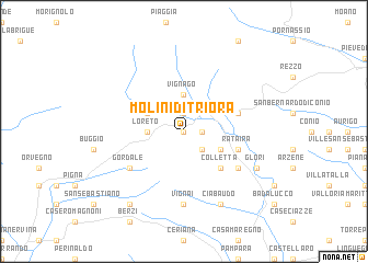 map of Molini di Triora