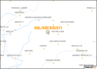 map of Molino Caigisti