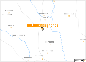map of Molino Crossroads