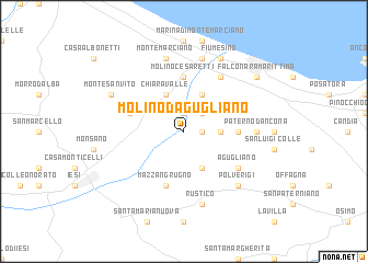 map of Molino dʼAgugliano