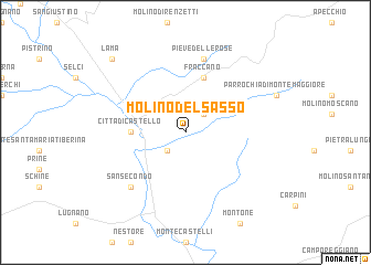 map of Molino del Sasso