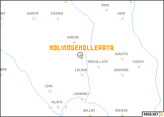 map of Molino de Mollepata