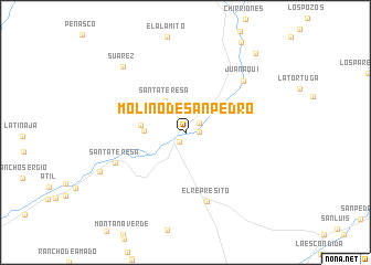 map of Molino de San Pedro