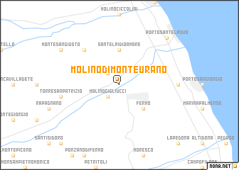 map of Molino di Monte Urano