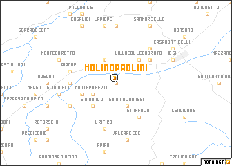 map of Molino Paolini