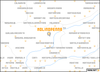 map of Molino Penna