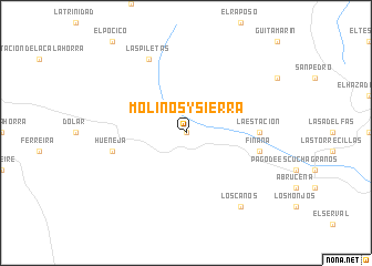 map of Molinos y Sierra