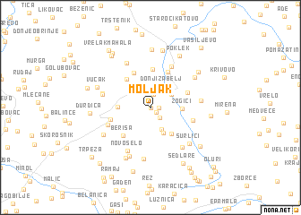 map of Moljak