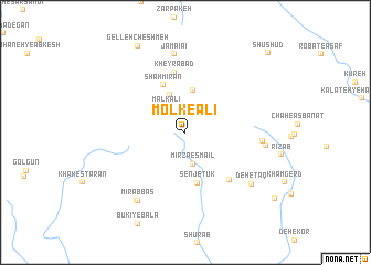 map of Molk-e ‘Alī