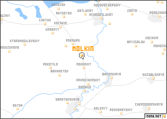 map of Mol\