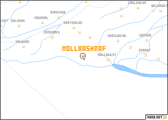 map of Mollā Ashraf