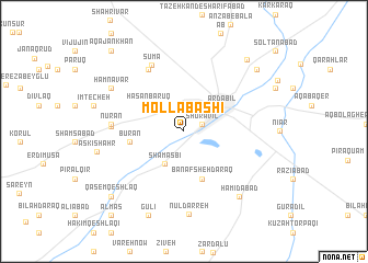 map of Mollā Bāshī