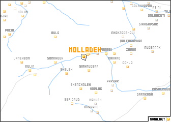 map of Mollā Deh