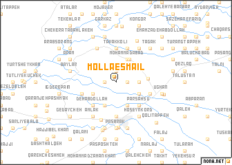 map of Mollā Esmā‘īl