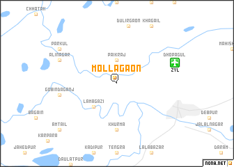 map of Mollāgaon