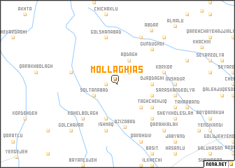 map of Mollā Ghīās̄