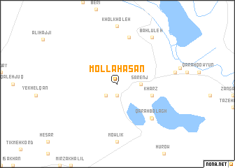 map of Mollā Ḩasan
