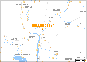 map of Mollā Ḩoseyn