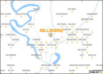 map of Mollakāndi