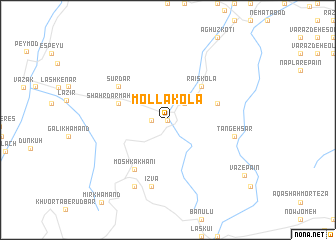 map of Mollā Kolā