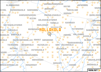 map of Mollā Kolā