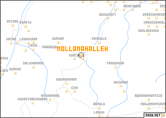 map of Mollā Maḩalleh