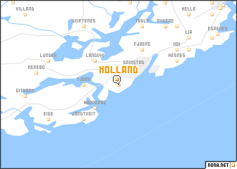 map of Molland