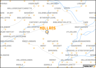 map of Mollans