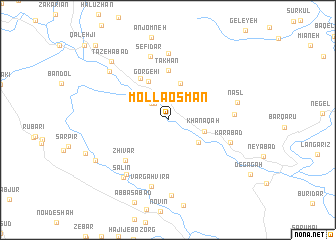 map of Mollā ‘Os̄mān