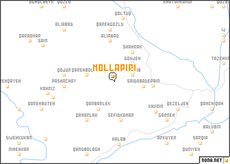 map of Mollā Pīrī