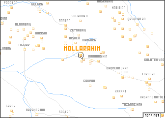 map of Mollā Raḩīm