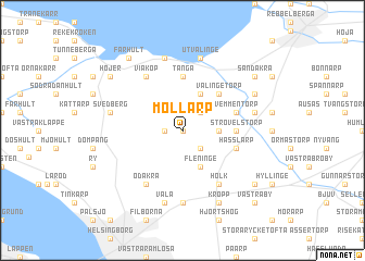 map of Möllarp