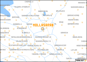 map of Mollā Sarāb