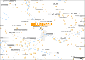map of Mollā Sharīfī