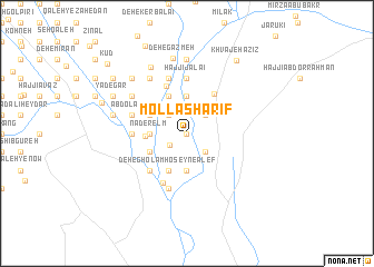 map of Mollā Sharīf