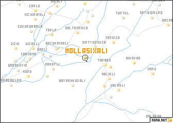 map of Mollaşıxalı