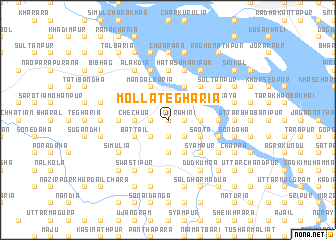 map of Molla Tegharia