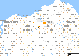 map of Molleda