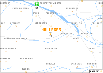 map of Mollégès