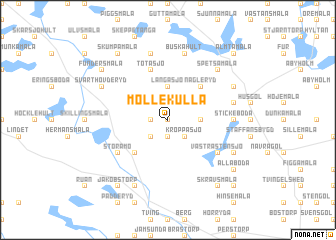 map of Möllekulla