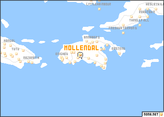 map of Mollendal