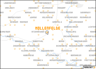 map of Mollenfelde