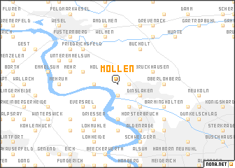 map of Möllen