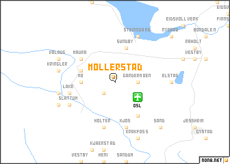 map of Møllerstad