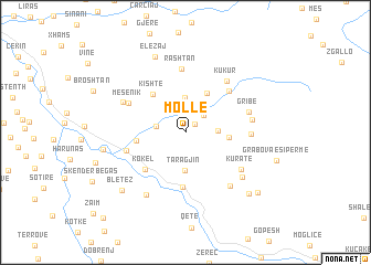 map of (( Mollë ))