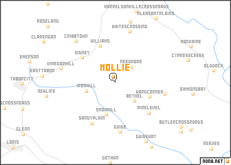 map of Mollie