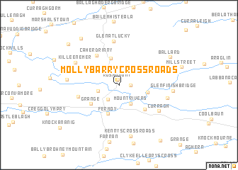 map of Molly Barry Cross Roads